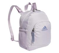 adidas Linear Mini Backpack Small Travel Bag Sac à Dos, Gris argenté/Violet argenté, Taille Unique Mixte