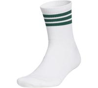 adidas Mixte 3-STRIPE HALF CREW SOCK, white/collegiate green, 42-45