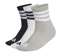 adidas - 3-Stripes Essential Concept Mid 3-Pack - Chaussettes multifonctions - EU 40-42 - medium grey heather / white / black