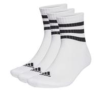 adidas - 3S Cushioned Sportswear Mid 3-Pack - Chaussettes multifonctions - Unisex M - EU: 40-42 - white / black