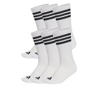 Adidas Chaussettes mixte 3 Stripes Essentials mi-mollet rembourrées lot 6 paires blanc/noir 40-42