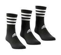 adidas Lot de 6 paires de chaussettes unisexes à 3 bandes, noir3, 40-42