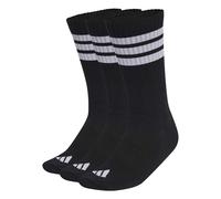 Adidas Chaussettes Mixte 3STRIPES CUSHIONED SPORTSWEAR Crew - Lot 3 paires, noir/blanc/blanc, 42-45