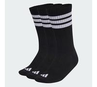 adidas Mixte 3STRIPES CUSHIONED SPORTSWEAR CREW SOCKS 3 PAIR PACK, black/white/white, 48-51