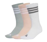 adidas Mixte 3STRIPES CUSHIONED SPORTSWEAR CREW SOCKS 3 PAIR PACK, blush pink/white/Wonder Sage, 45-48