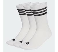 adidas Mixte 3STRIPES CUSHIONED SPORTSWEAR CREW SOCKS 3 PAIR PACK, white/black/black, 40-42