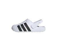 adidas Mixte Adilette 2.0 Clog Sandal, Cloud White/Core Black/Cloud White, 40.5 EU