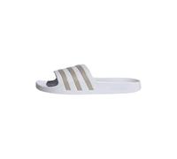 adidas Mixte Adilette Aqua Slides, Cloud White / Platinum / Cloud White, 48.5 EU