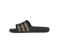 adidas Mixte Adilette Aqua Slides Slipper, Core Black / Gold Metallic / Core Black, 46 EU
