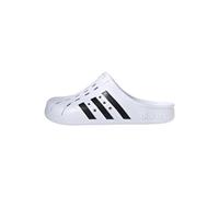 adidas Mixte Adilette Clogs TOBOGGANS, Cloud White/Core Black/Cloud White, 46 EU