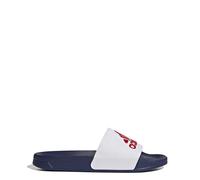 adidas Mixte Adilette Shower Slides, Cloud White/Scarlet/Victory Blue, 38 EU