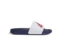 adidas Mixte Adilette Shower Slides, Cloud White/Scarlet/Victory Blue, 46 EU