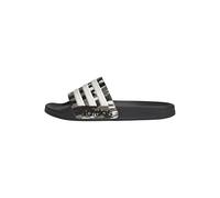 adidas Mixte Adilette Shower Slides Sandal, Core Black/Alumina/Tent Green, 38 EU