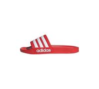 Adidas Claquettes de douche Adilette mixte – Rouge vif / Blanc nuage / Rouge vif – 48,5 EU