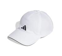 adidas Mixte AEROREADY Training Running Baseball Cap, White/Black/Black, M