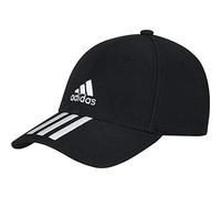 adidas Baseball 3-Stripes Twill Cap Mixte, Black/White/White, XS