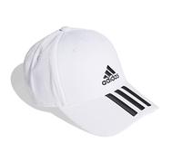 adidas Casquette BASEBALL 3-STRIPES TWILL CAP Mixte Blanc/Noir/Noir Taille M