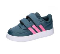 Adidas Mixte bébé Breaknet Lifestyle Court Two-Strap Hook-and-Loop Shoes, Arctic Night/Lucid Pink/Cloud White, 19 EU