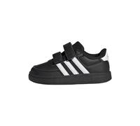 adidas Mixte bébé Breaknet Lifestyle Court Two-Strap Hook-and-Loop Shoes, Core Black/Cloud White/Cloud White, 22 EU