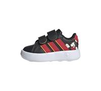 adidas Mixte bébé Disney Mickey Mouse Grand Court Infants Shoes, Core Black/Pure Ruby/Crew Yellow, 22 EU