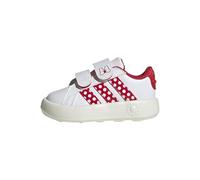 adidas Mixte bébé Disney Minnie Mouse Grand Court Infants Shoes, FTWR White/Pure Ruby/Off White, 21 EU