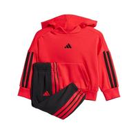 adidas Mixte bébé ESSENTIALS HOODED JOGGER, Pure Ruby/Black/Black, 2-3 Years