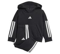 Adidas Survêtement bébé Essentials unisexe 3‑Stripes à capuche Noir/Blanc 3-4 ans