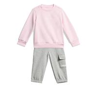 Adidas Pantalon jogger bébé Essentials Linear Logo mixte – rose clair/blanc – 3-6 mois