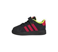 adidas Mixte bébé Grand Court 00s Shoes Infants, Core Black/Lucid Red/Lucid Lemon, 21 EU