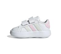 adidas Mixte bébé Grand Court 2.0 Shoes Kids Chaussures de Tennis, FTWR White/Crystal Jade/Clear Pink, 25 EU