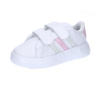 adidas Mixte bébé Grand Court 2.0 Shoes Kids Chaussures de Tennis, FTWR White/Crystal Jade/Clear Pink, 25 EU