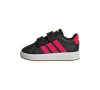 adidas Mixte bébé Grand Court 3.0 Shoes Infants, Core Black/Lucid Red/Lucid Lemon, 22 EU
