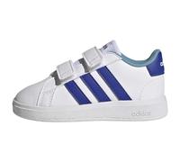 Adidas Mixte bébé Grand Court Lifestyle Hook and Loop Shoes, Cloud White/Lucid Blue/Preloved Blue, 21 EU