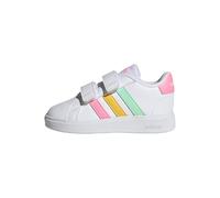 Chaussures adidas Grand Court Hook and Loop blanc pur rose orange bébé - 22