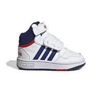 adidas Mixte bébé Hoops Mid Shoes Chaussures, Cloud White/Victory Blue/Scarlet, 25 EU