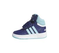 adidas Mixte bébé Hoops Mid Shoes Chaussures, Dark Blue/Light Aqua/Cloud White, 19 EU