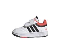 adidas Mixte bébé Hoops Shoes, Cloud White/Core Black/Bright Red, 23 EU