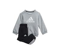 adidas Mixte bébé I Bos Logo Jog Baby set, Top:medium Grey Heather/White Bottom:black/White, 12 mois EU