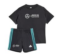 adidas Mixte bébé MERCEDES - AMG PETRONAS FORMULA ONE TEAM DNA BABY JOGGER SHORT SLEEVE, black/white, 2-3 Years