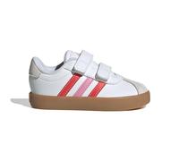 adidas Mixte bébé VL Court Shoes, FTWR White/Bright Red/Bliss Pink, 27 EU