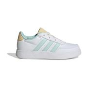 adidas Mixte Breaknet Lifestyle Court Lace Shoes Chaussures de Tennis, Cloud White/Semi Flash Aqua/Orange Tint, 37 1/3 EU