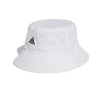 adidas Mixte Classic Cotton Bucket Hat, White / Black, M