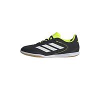 adidas Mixte Copa Court Club Indoor Football Boots Chaussures, Core Black/FTWR White/Lucid Lemon, 40 EU