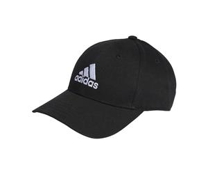 adidas Mixte Cotton Twill Baseball Cap, Black / White, M