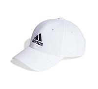 adidas Mixte Cotton Twill Baseball Cap, White / Black, XS