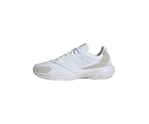 adidas Mixte CourtJam Control 3 Premium Tennis Shoes, Cloud White/Cloud White/Cloud White, 39 1/3 EU