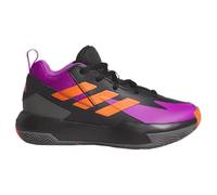 adidas Mixte Cross Em Up Select Mid Trainers Kids Chaussures de Basket-Ball, Core Black/Purple Burst/Impact Orange, 33 EU