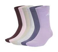 adidas Mixte CUSHIONED CREW SOCKS 6 PAIR PACK, Aurora Ruby/Preloved Violet/Powder Plum/Light Grey Heather, 2.5-4