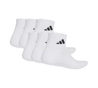 adidas Mixte Cushioned Essentials Ankle Socks 6 Pair Pack, white/white/black, 45-48