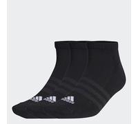 adidas Mixte Cushioned Low-Cut Socks 3 Pairs, Black / White, 8.5-10